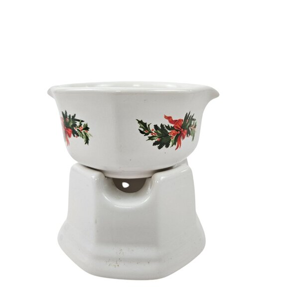 Pfaltzgraff Simmering Potpourri Warmer Christmas Heritage Holiday Airs Holly - Picture 4 of 11